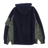 Sacai サカイ 22SS 22-02729M ドッキング スウェット MA-1 ジップアップ フルジップ パーカー ネイビー系 カーキ系 3【中古】