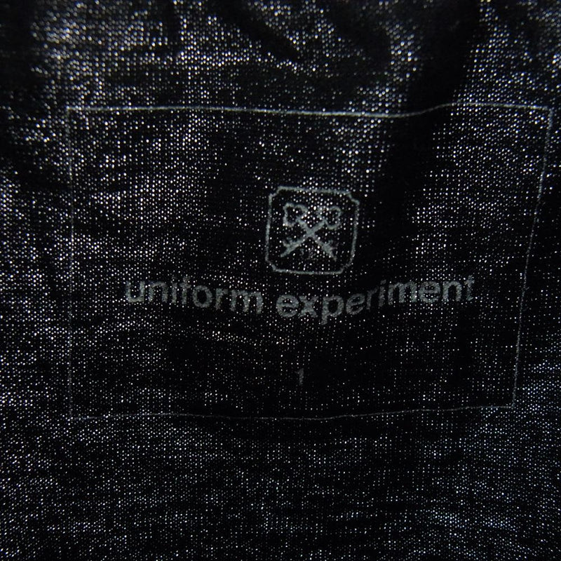 uniform experiment ユニフォームエクスペリメント UE-167083 フロントロゴ プリント ポケット 半袖 Tシャツ  ブラック系 1【中古】