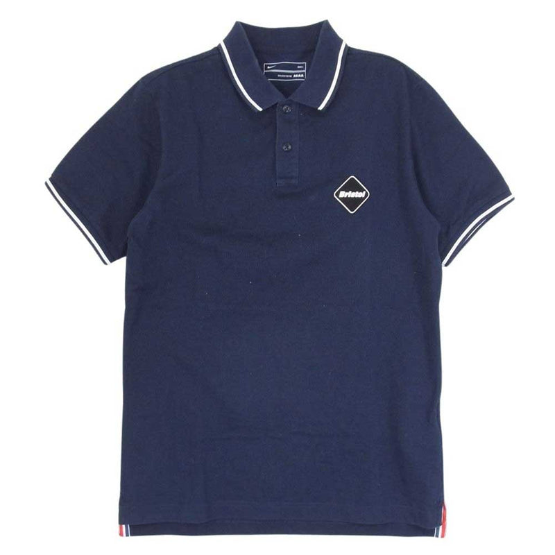 F.C.R.B. エフシーアールビー 440644-450 EMBLEM POLO エンブレム 半袖 ポロ シャツ ネイビー系 S【中古】