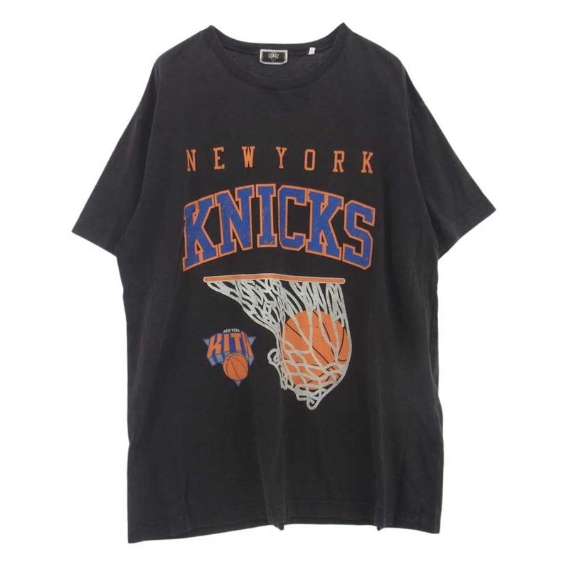 キス KHM030863 New York Knicks ニューヨーク ニックス プリント Tシャツ 半袖 ブラック系 XL【中古】