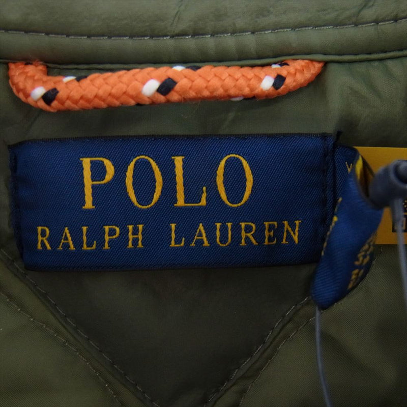 POLO RALPH LAUREN ポロ・ラルフローレン キルティング シャツ ジャケット  カーキ系 XL【新古品】【未使用】【中古】