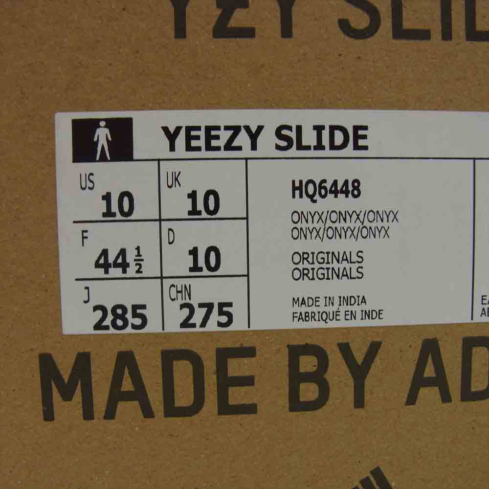 adidas アディダス HQ6448 YEEZY SLIDE ONYX イージースライド オニキス サンダル ブラック系 28.5cm【中古】