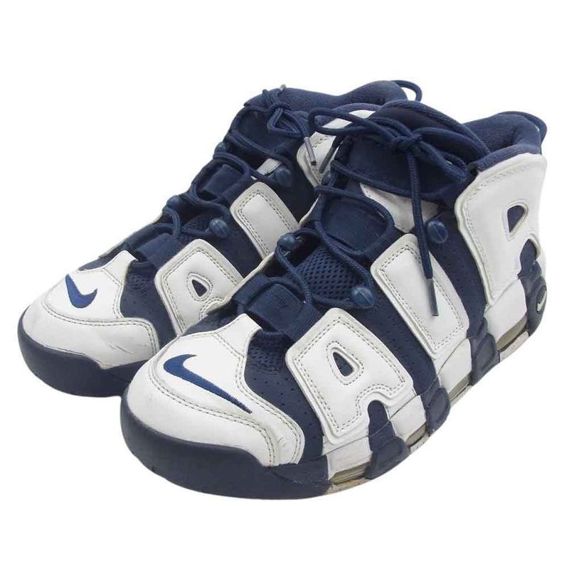 NIKE ナイキ 414962-104 Air More Uptempo エア モア アップテンポ Olympic オリンピック ハイカット スニーカー ネイビー系 ホワイト系 28cm【中古】