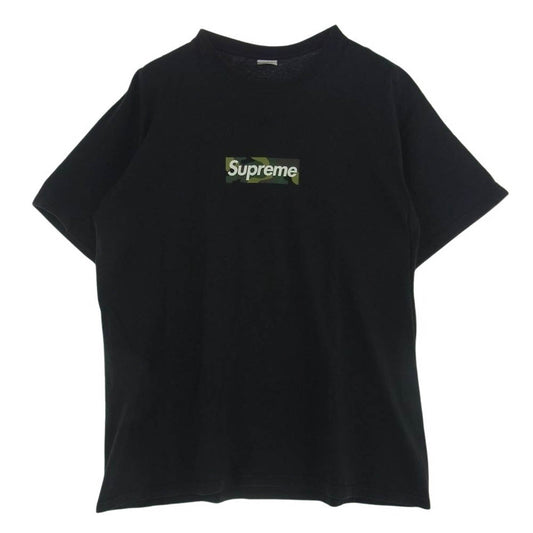 Supreme シュプリーム 23AW Box Logo Tee ボックスロゴ 迷彩 カモ Tシャツ 半袖  ブラック系 XL【中古】