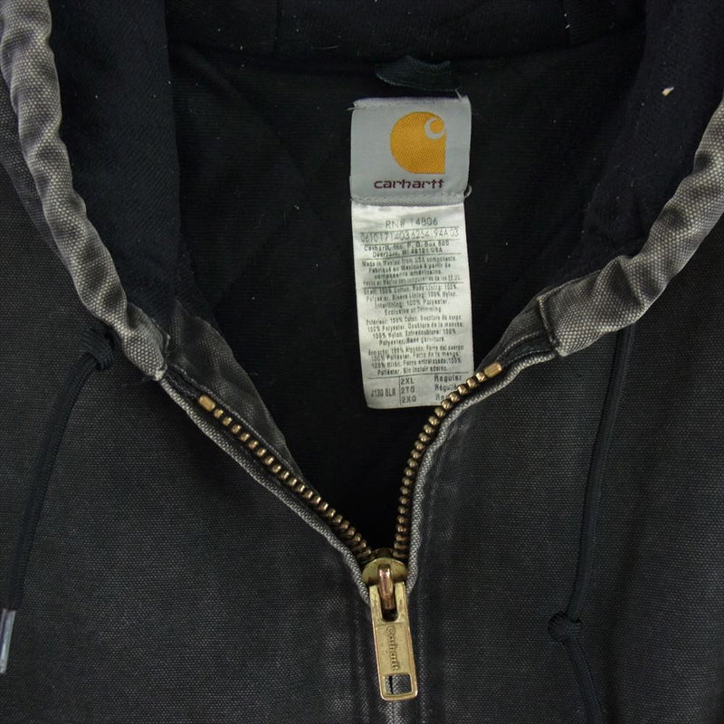 Carhartt カーハート ACTIVE JACKET  アクティブ ジャケット チャコール系 2XL【中古】