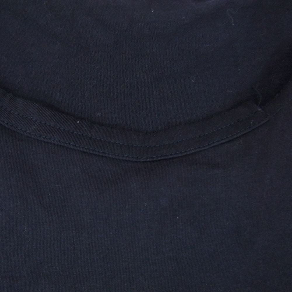 Yohji Yamamoto POUR HOMME ヨウジヤマモトプールオム HH-T67-985 フロントスリット ロング カットソー 半袖 Tシャツ ネイビー系 3【中古】