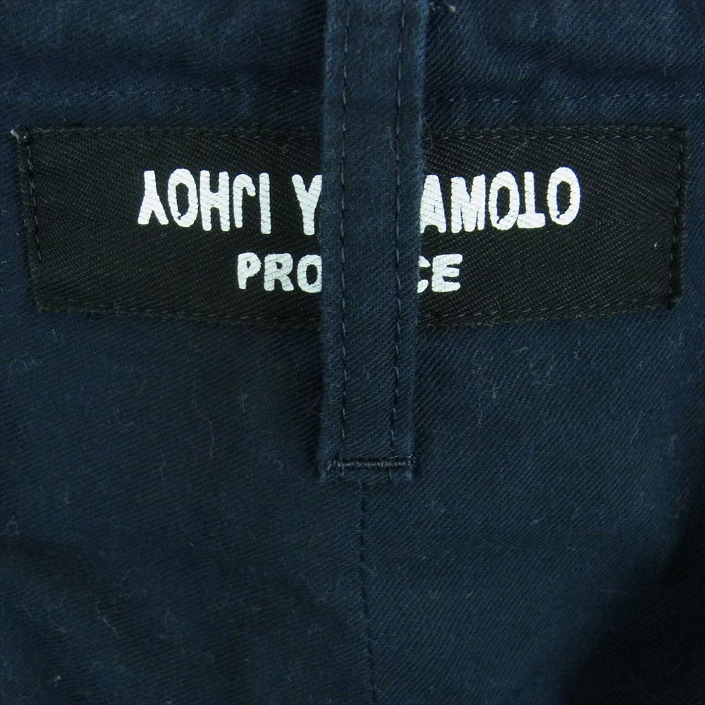 Yohji Yamamoto POUR HOMME ヨウジヤマモトプールオム 19SS HH-P06-002 ドローコード イージー ワイド パンツ 紐パンツ ネイビー系 1【中古】