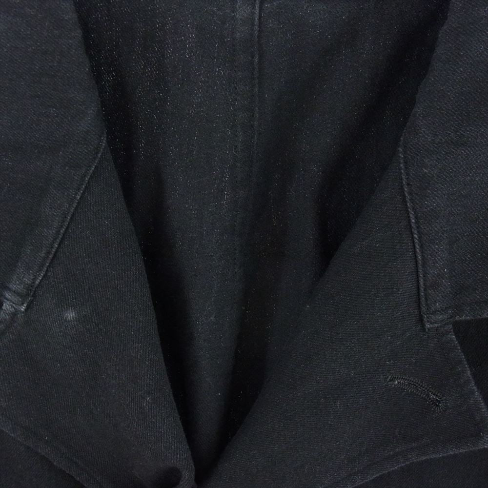 Yohji Yamamoto POUR HOMME ヨウジヤマモトプールオム 20AW HR-J62-009 8OZ DENIM LONG JACKET デニム ロング ジャケット ショップコート ブラック系 3【中古】