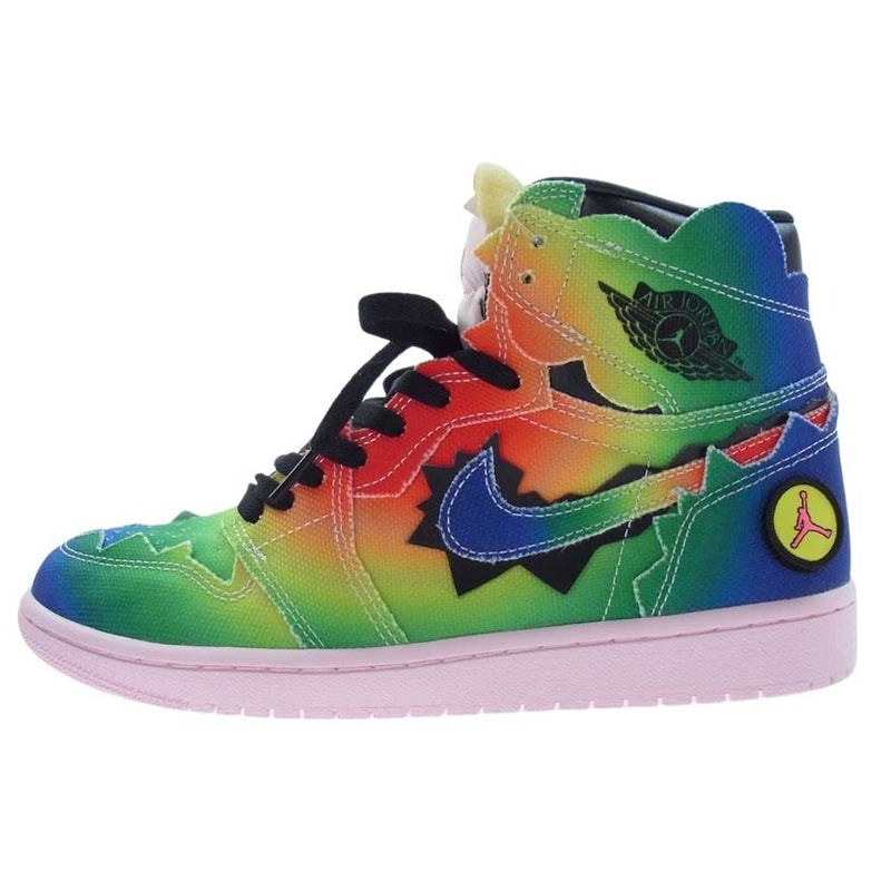 NIKE ナイキ DC3481-900 × J Balvin Air Jordan 1 High OG Rainbow J AJ1 バルビン エアジョーダン ハイ レインボー スニーカー マルチカラー系 27cm【新古品】【未使用】【中古】