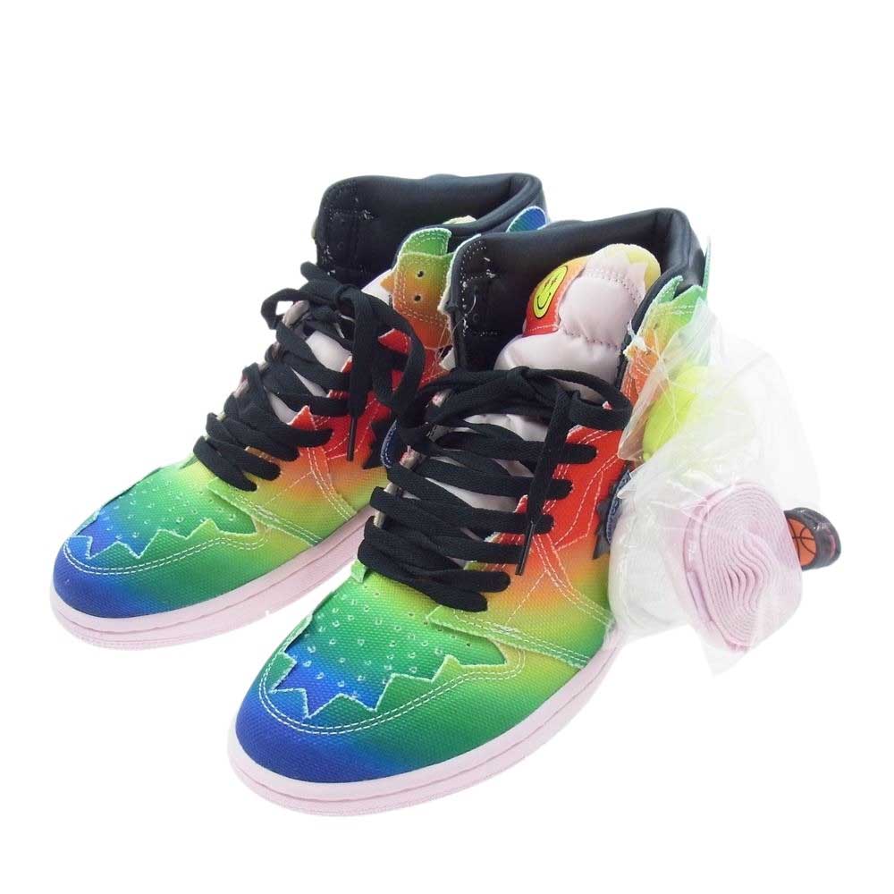 NIKE ナイキ DC3481-900 × J Balvin Air Jordan 1 High OG Rainbow J AJ1 バルビン エアジョーダン ハイ レインボー スニーカー マルチカラー系 27cm【新古品】【未使用】【中古】