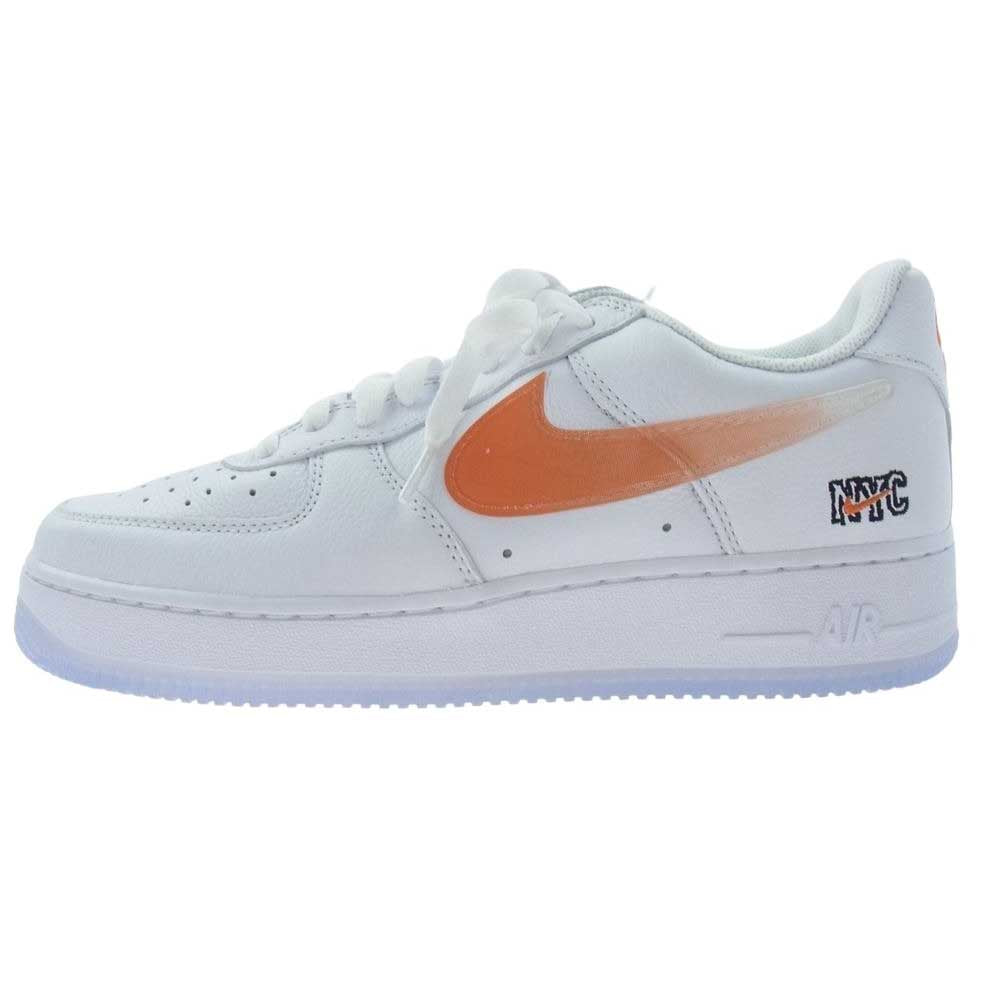 NIKE ナイキ CZ7928-100 フェイクバスターズ鑑定済  KITH キス Air Force 1 Low White Rush Blue White Brilliant Orange AF1 エアフォース ロー ホワイト ラッシュブルー ホワイト ブリリアントオレンジ スニーカー ホワイト系 27cm【新古品】【未使用】【中古】