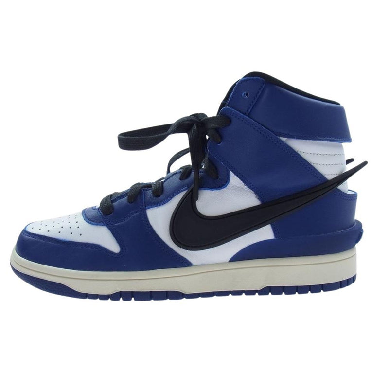 NIKE ナイキ CU7544-400 フェイクバスターズ鑑定済 AMBUSH アンブッシュ DUNK HIGH DEEP ROYAL ダンク ハイ ディープロイヤル スニーカー ブルー系 26.5cm【新古品】【未使用】【中古】