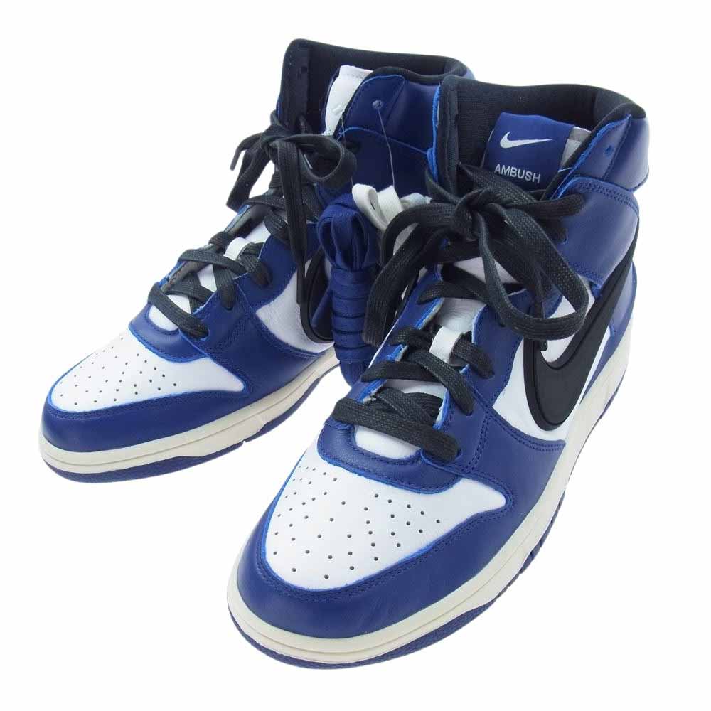 NIKE ナイキ CU7544-400 フェイクバスターズ鑑定済 AMBUSH アンブッシュ DUNK HIGH DEEP ROYAL ダンク ハイ ディープロイヤル スニーカー ブルー系 26.5cm【新古品】【未使用】【中古】