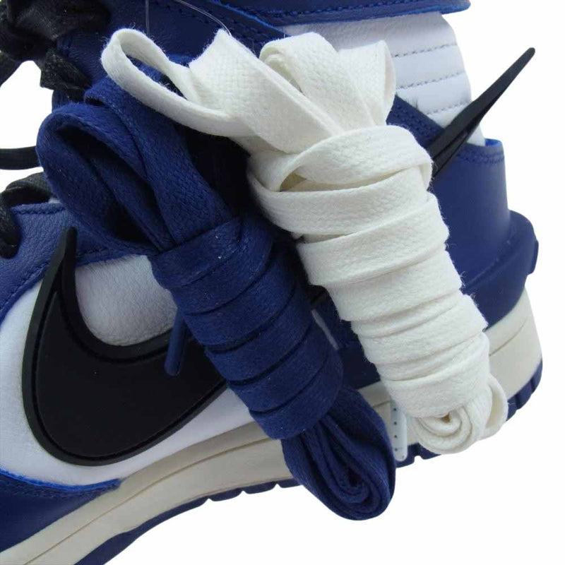 NIKE ナイキ CU7544-400 フェイクバスターズ鑑定済 AMBUSH アンブッシュ DUNK HIGH DEEP ROYAL ダンク ハイ ディープロイヤル スニーカー ブルー系 26.5cm【新古品】【未使用】【中古】