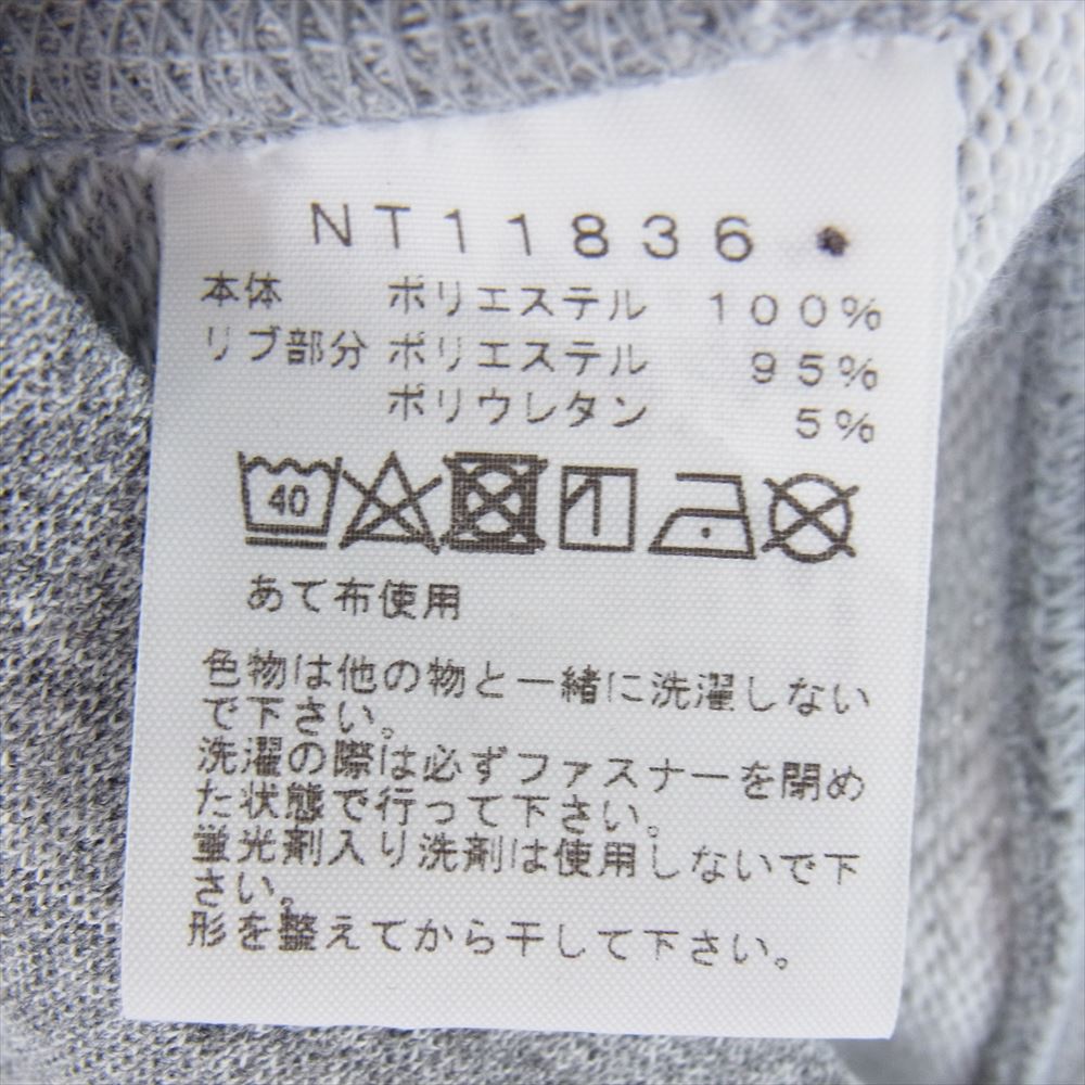 THE NORTH FACE ノースフェイス NT11836 SQUARE LOGO FULLZIP スクエアロゴフルジップ スウェットパーカー グレー系 XL【中古】