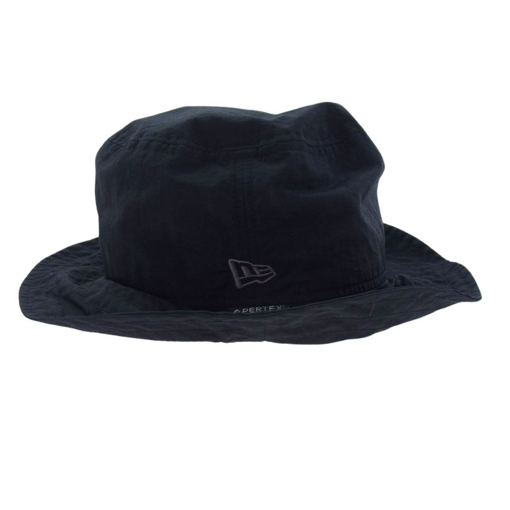 Yohji Yamamoto ヨウジヤマモト HZ-H91-975 pour homme × NEW ERA BUCKET03 LOGO PERTEX HM BLKGRY プールオム ニューエラ シグネチャー 刺繍ロゴ ナイロン バケットハット ブラック系【中古】