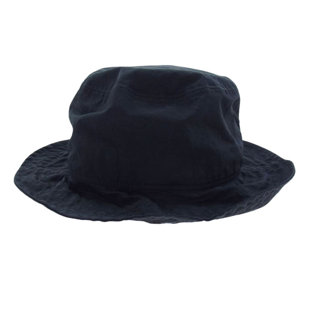 Yohji Yamamoto ヨウジヤマモト HZ-H91-975 pour homme × NEW ERA BUCKET03 LOGO PERTEX HM BLKGRY プールオム ニューエラ シグネチャー 刺繍ロゴ ナイロン バケットハット ブラック系【中古】