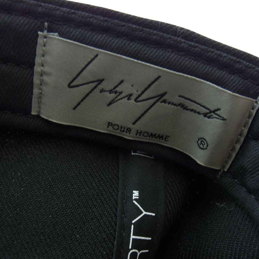 Yohji Yamamoto ヨウジヤマモト HN-H86-863 940VS YY METAL LOGO シグネチャー メタルバッヂ 6パネル ベースボール キャップ ブラック系【中古】