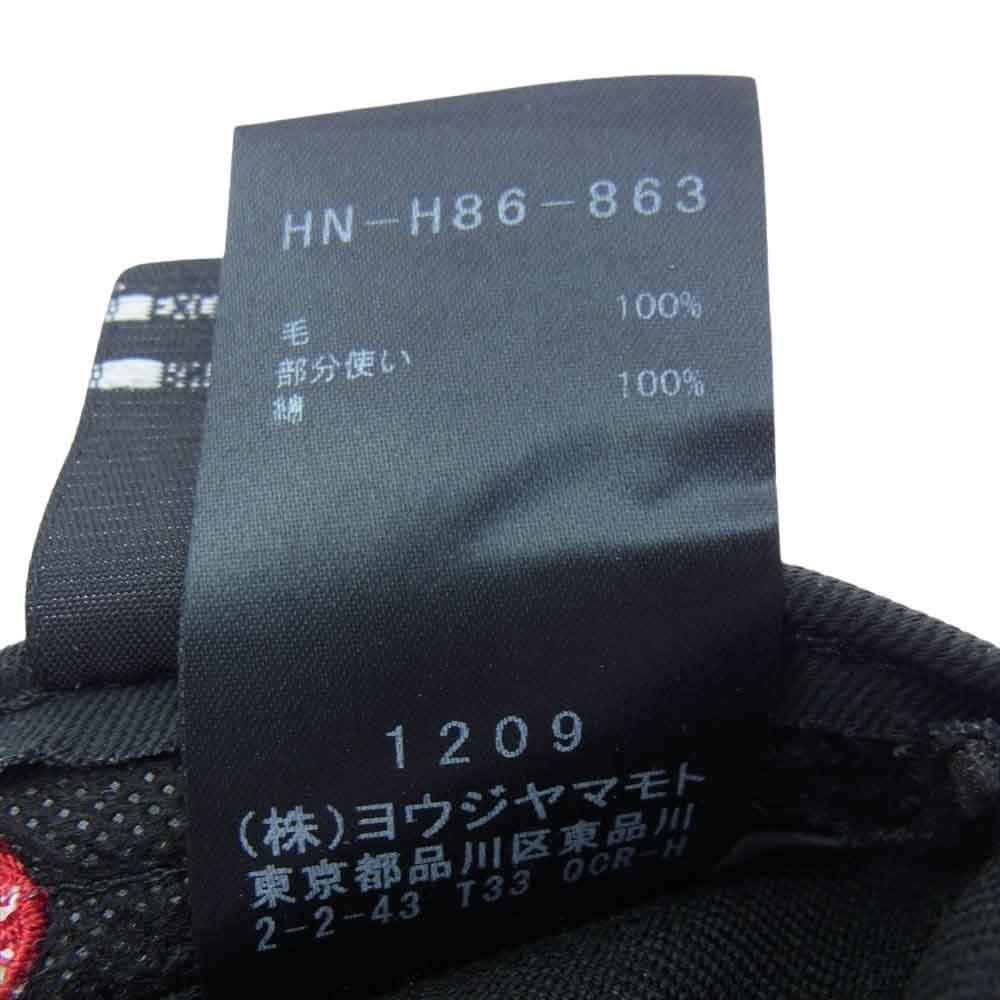 Yohji Yamamoto ヨウジヤマモト HN-H86-863 940VS YY METAL LOGO シグネチャー メタルバッヂ 6パネル ベースボール キャップ ブラック系【中古】