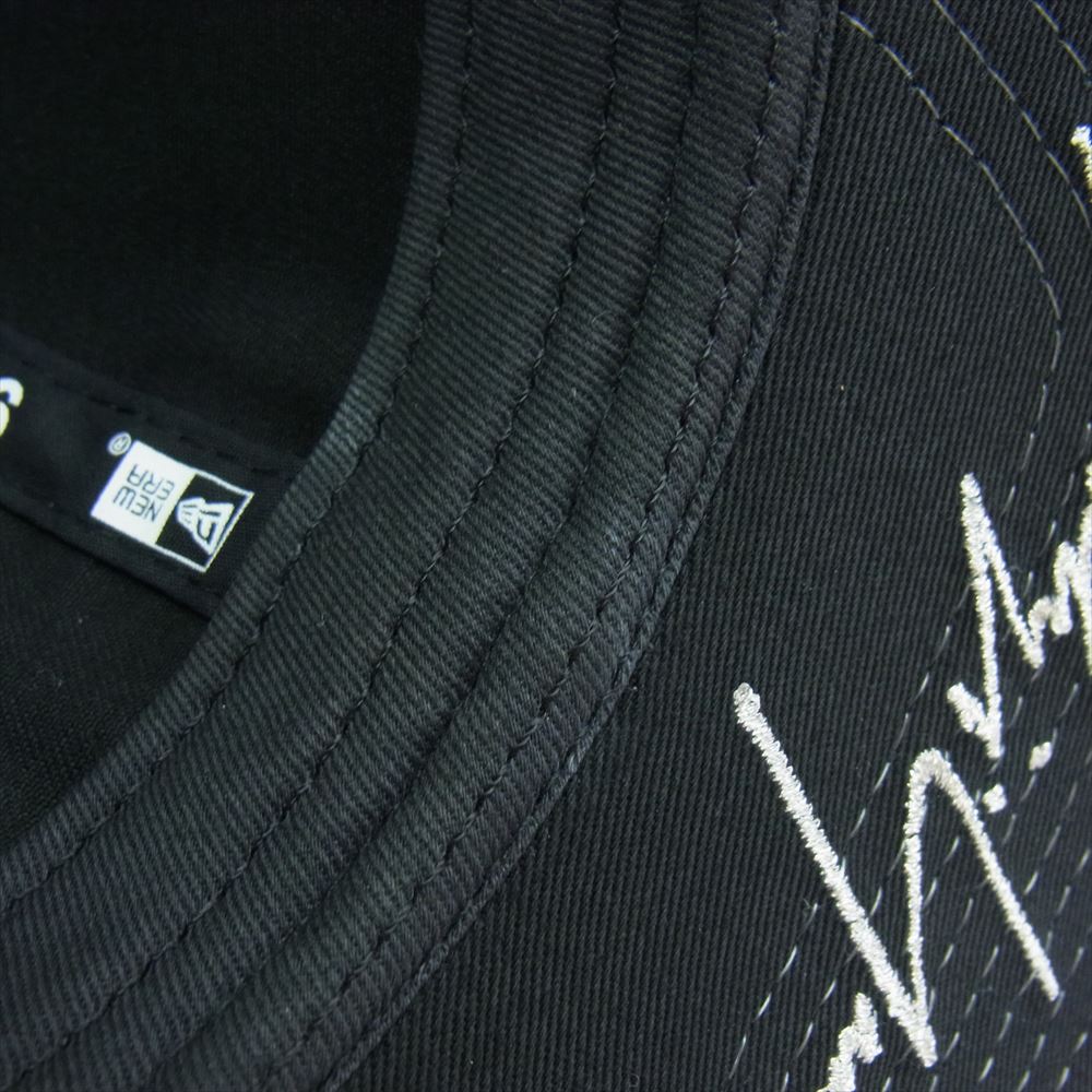 Yohji Yamamoto ヨウジヤマモト HN-H86-863 940VS YY METAL LOGO シグネチャー メタルバッヂ 6パネル ベースボール キャップ ブラック系【中古】