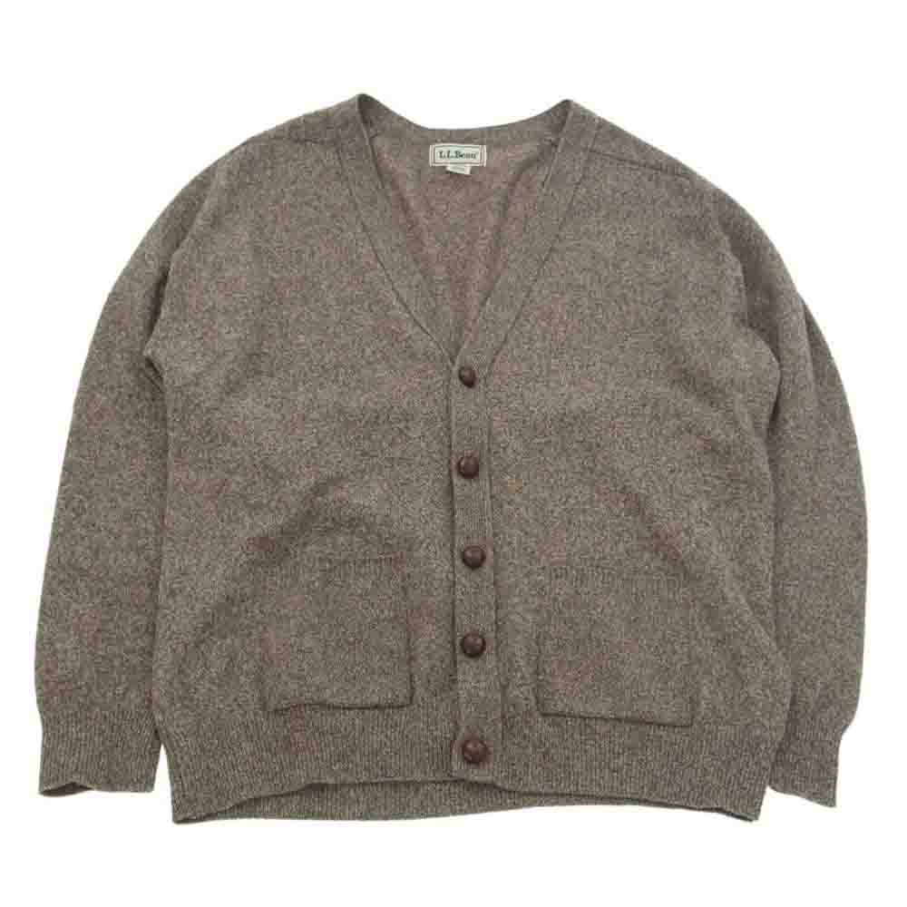L.L.Bean エルエルビーン 70s 80s ウール カーディガン ブラウン系 L【中古】