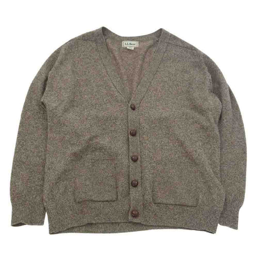 L.L.Bean エルエルビーン 70s 80s ウール カーディガン ブラウン系 L【中古】