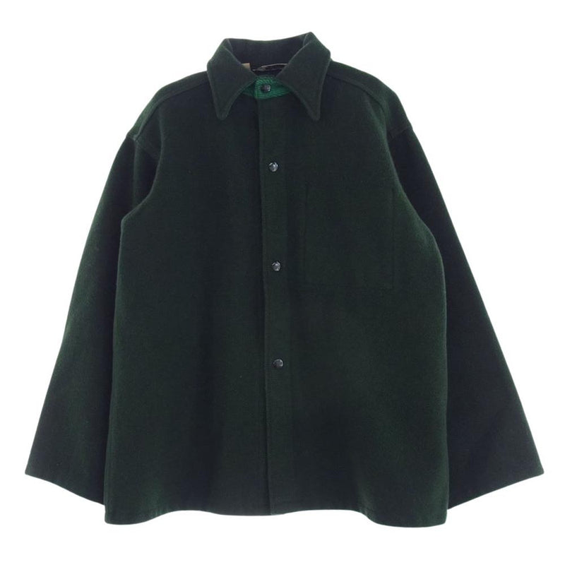 WOOLRICH ウールリッチ 70s ヴィンテージ ウール シャツ ジャケット コート グリーン系 42【中古】