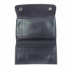 CHROME HEARTS クロムハーツ（原本無） WAVE CROSS BALL クロスボールボタン ウェーブ ロング 二つ折り レザー ウォレット 長財布 ブラック系【中古】