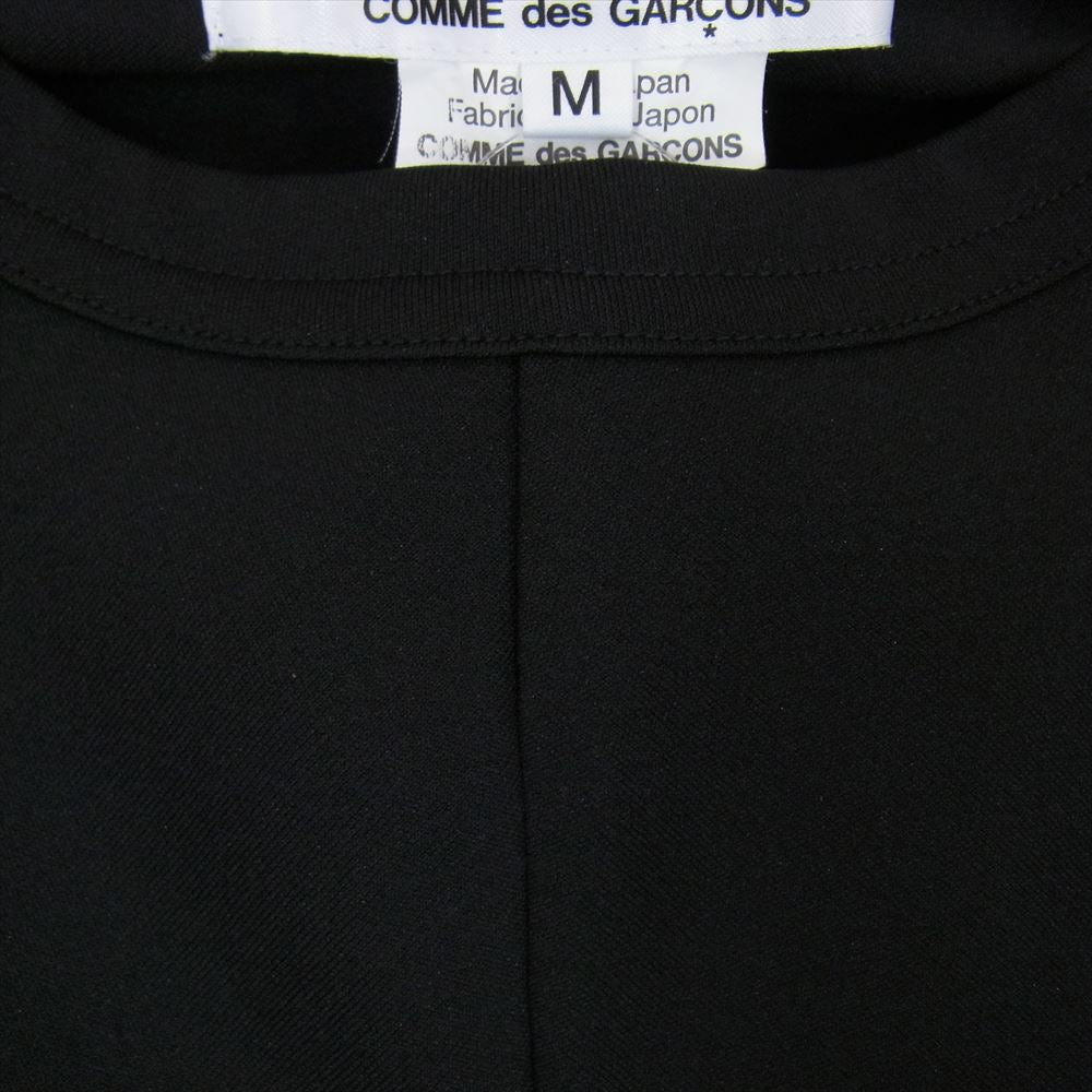 COMME des GARCONS コムデギャルソン コムコム 23SS RK-T007 ラッフル エステル カットソー 長袖Ｔシャツ ブラック系 M【中古】