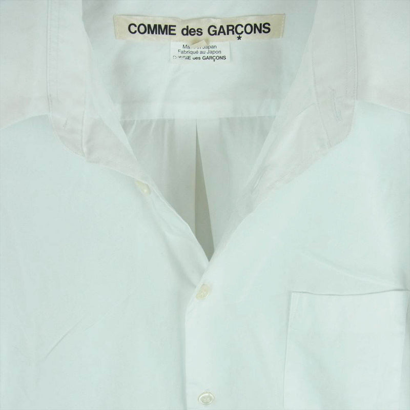 COMME des GARCONS コムデギャルソン 23SS GK-B003 本ライン 23SS GK-B003 バルーンスリーブ 長袖 シャツ ホワイト系 M【中古】