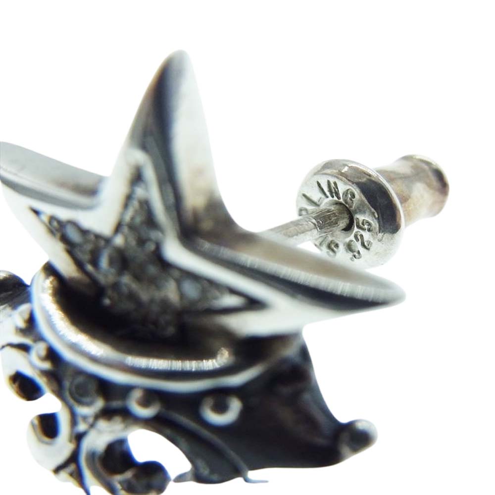 ROYAL ORDER ロイヤルオーダー SE917-PCZ Small Solid Starw/ Crown Studs w/ Pave CZ スモールソリッドスター クラウン ピアス パヴェジルコニア シルバー系【中古】