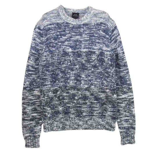 ARMANI EXCHANGE アルマーニエクスチェンジ 6ZZM2C ZME6Z クルーネック   プルオーバー ニット セーター グラデーション USA XS【中古】