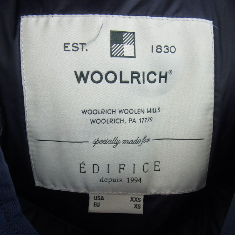 WOOLRICH ウールリッチ WOCPS2944 エディフィス別注 アークティックパーカー ダウン ジャケット ネイビー系 USA XXS【中古】