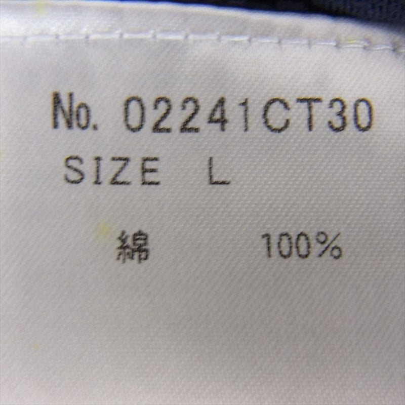 HYSTERIC GLAMOUR ヒステリックグラマー 02241CT30 HYSTERIC JEANS プリント クルーネック 半袖 Tシャツ ネイビー系 L【中古】