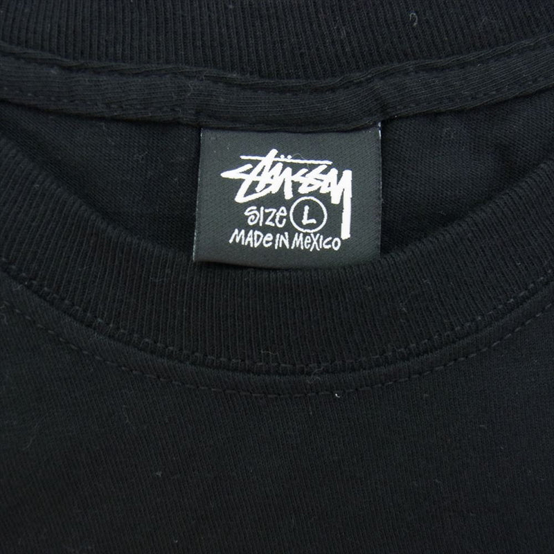 STUSSY ステューシー 21SS Acid Eye T-shirt 8ボール プリント 半袖 Tシャツ ブラック系 L【中古】