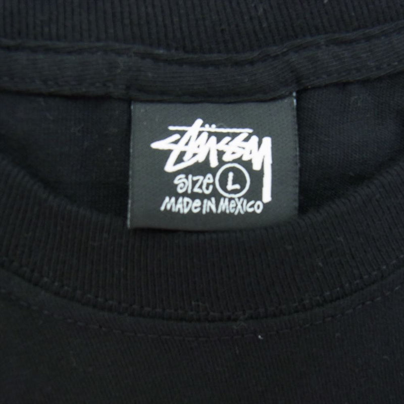 STUSSY ステューシー 21SS Acid Eye T-shirt 8ボール プリント 半袖 Tシャツ ブラック系 L【中古】