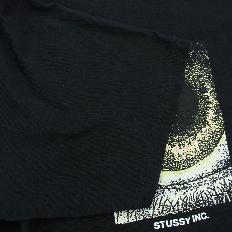 STUSSY ステューシー 21SS Acid Eye T-shirt 8ボール プリント 半袖 Tシャツ ブラック系 L【中古】