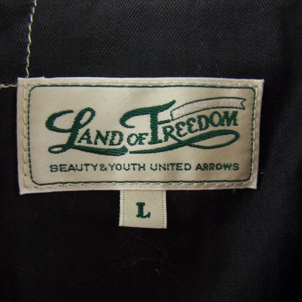UNITED ARROWS ユナイテッドアローズ LAND OF FREEDOM ランドオブフリーダム BEAUTY&YOUTH ビューティーアンドユース チェック ジップアップ ブルゾン スポーツジャケット ワインレッド系 L【中古】