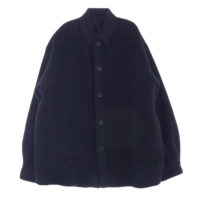 ユハ 10160702 MOHAIR SHEEP JACKET モヘア シープ ジャケット ブラック系 3【極上美品】【中古】