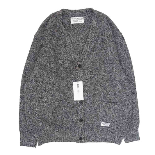 WACKO MARIA ワコマリア 23AW 23FW-WMK-KN03 CLASSIC CARDIGAN TYPE 1 クラシック カーディガン グレー系 L【極上美品】【中古】