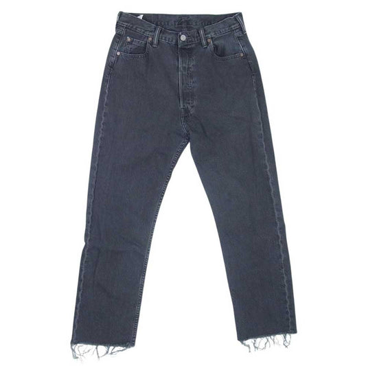 Levi's リーバイス 501 フェイド コットン ブラック デニム ブラック系 29【中古】