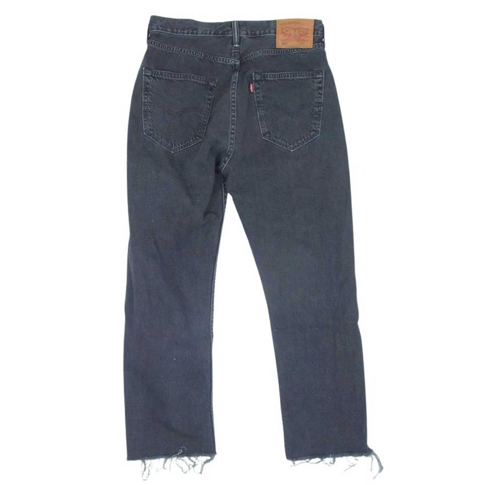 Levi's リーバイス 501 フェイド コットン ブラック デニム ブラック系 29【中古】