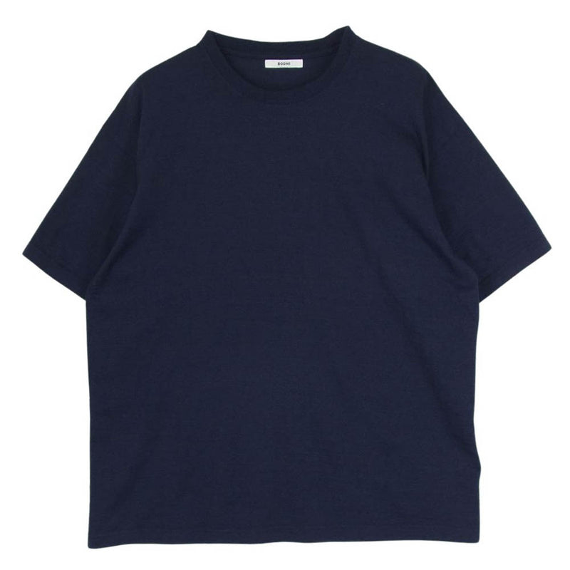 ボーディ BD10006 CASHMERE100 TEE カシミヤ カシミア クルーネック 無地 半袖 Tシャツ ネイビー系 2【中古】