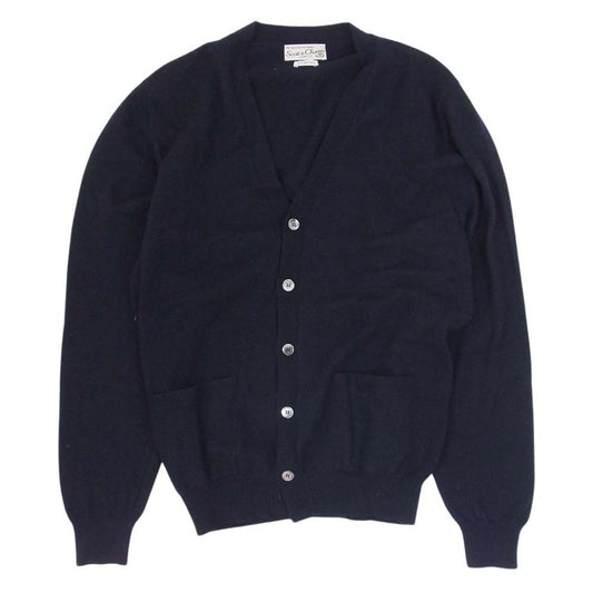 COMOLI コモリ 22AW W03-06001 SCOTT&CHARTERS 別注 カシミア カシミヤ Vネック カーディガン ネイビー系 40【中古】