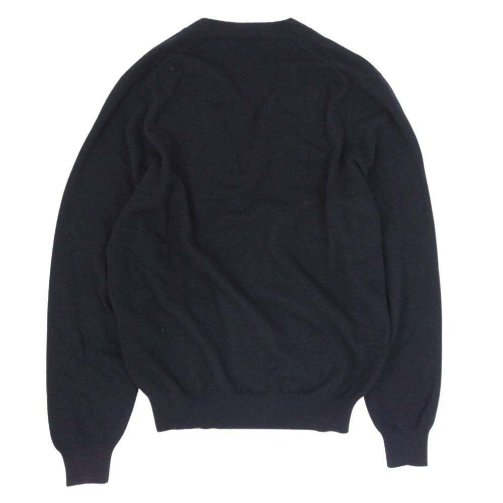 COMOLI コモリ 22AW W03-06001 SCOTT&CHARTERS 別注 カシミア カシミヤ Vネック カーディガン ネイビー系 40【中古】