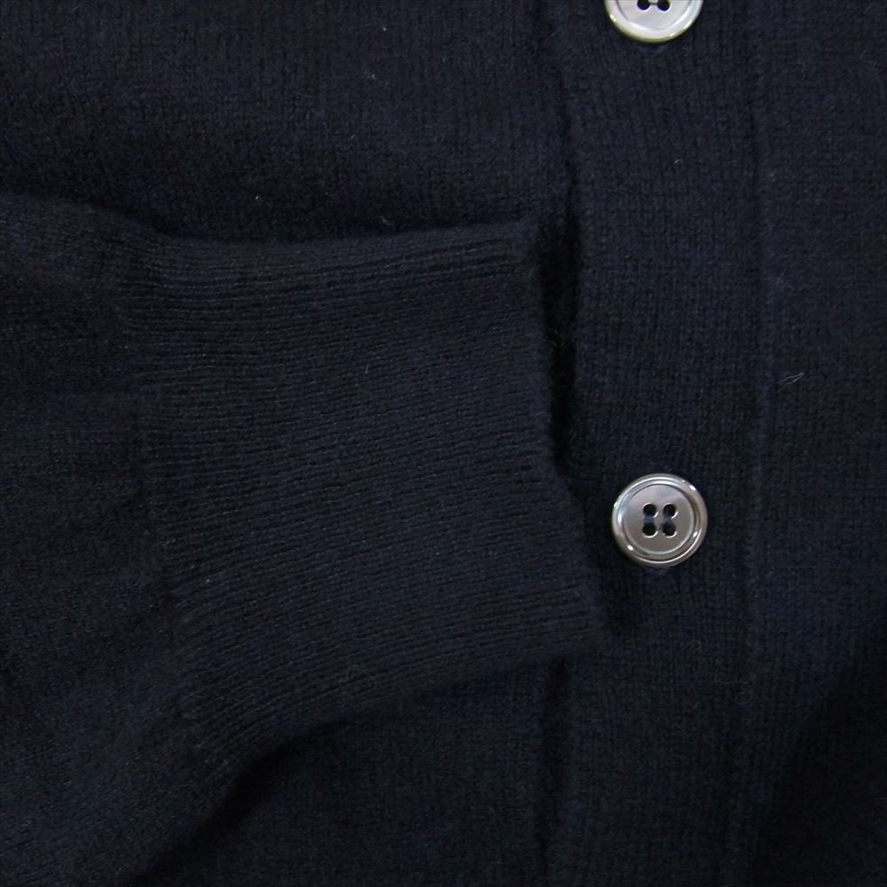 COMOLI コモリ 22AW W03-06001 SCOTT&CHARTERS 別注 カシミア カシミヤ Vネック カーディガン ネイビー系 40【中古】