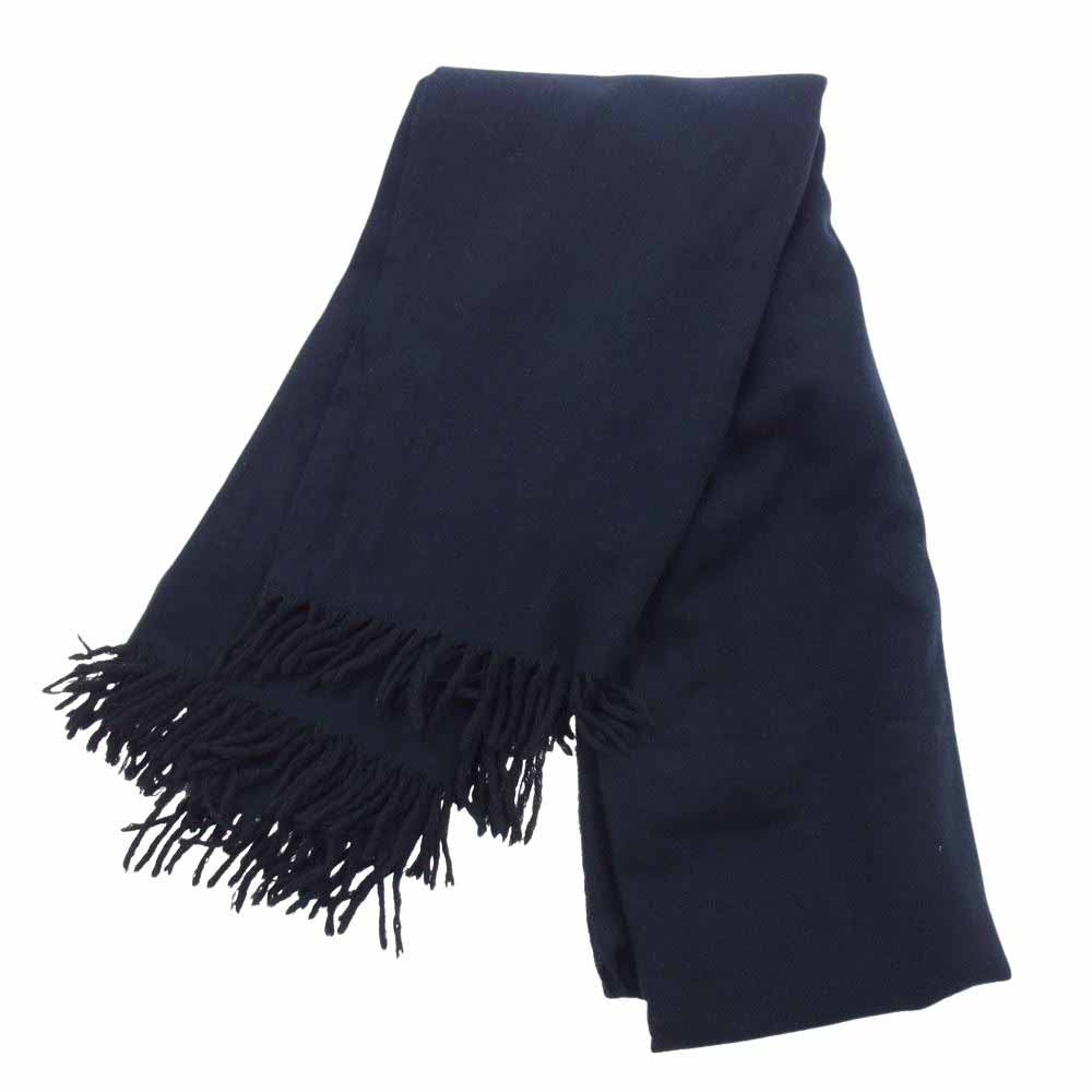 COMOLI コモリ 23AW Y03-07001 CASHMERE STALL カシミア カシミヤ 大判 ストール マフラー  ネイビー系【中古】