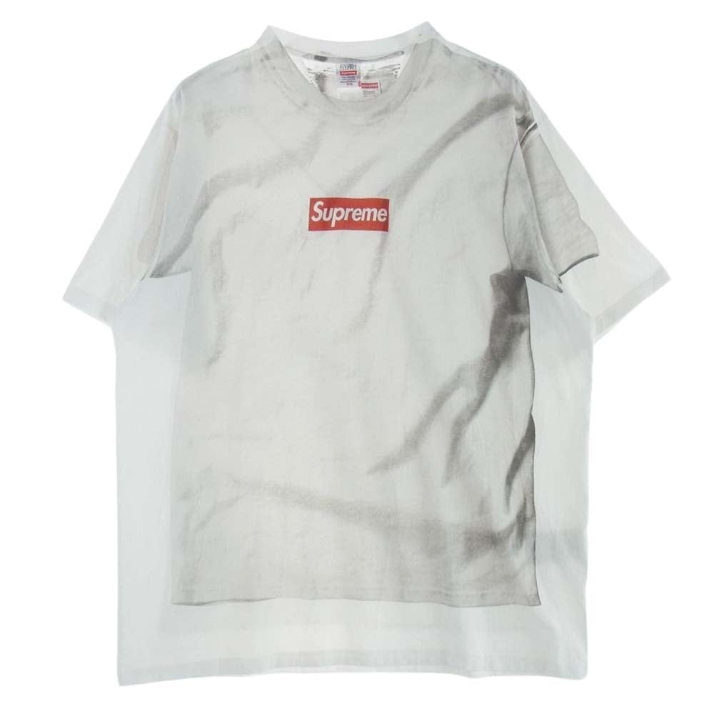 Supreme シュプリーム 24SS × MM6 Maison Margiela Box Logo Tee エムエムシックス メゾンマルジェラ ボックスロゴ 半袖 プリント Tシャツ グレー系 XXL【美品】【中古】