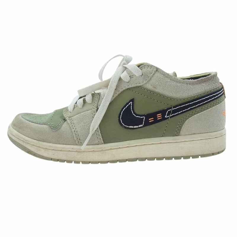 NIKE AIR JORDAN ナイキ ジョーダン FD6819-300 Air Jordan 1 Low SE Craft Light Olive Black AJ1 エアジョーダン ロー クラフト ライトオリーブ ブラック スニーカー グリーン系 26cm【中古】