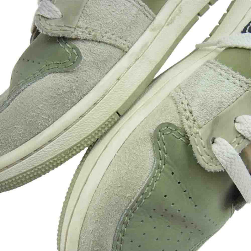 NIKE AIR JORDAN ナイキ ジョーダン FD6819-300 Air Jordan 1 Low SE Craft Light Olive Black AJ1 エアジョーダン ロー クラフト ライトオリーブ ブラック スニーカー グリーン系 26cm【中古】